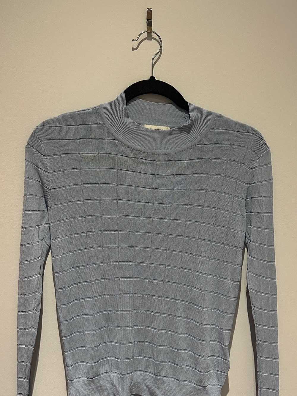 Women’s Light Blue Crewneck Knit Sweater by Club Monaco
